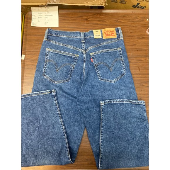 Levi's Women's Ribcage Straight Ankle Jeans Blue 30 - Picture 8 of 9